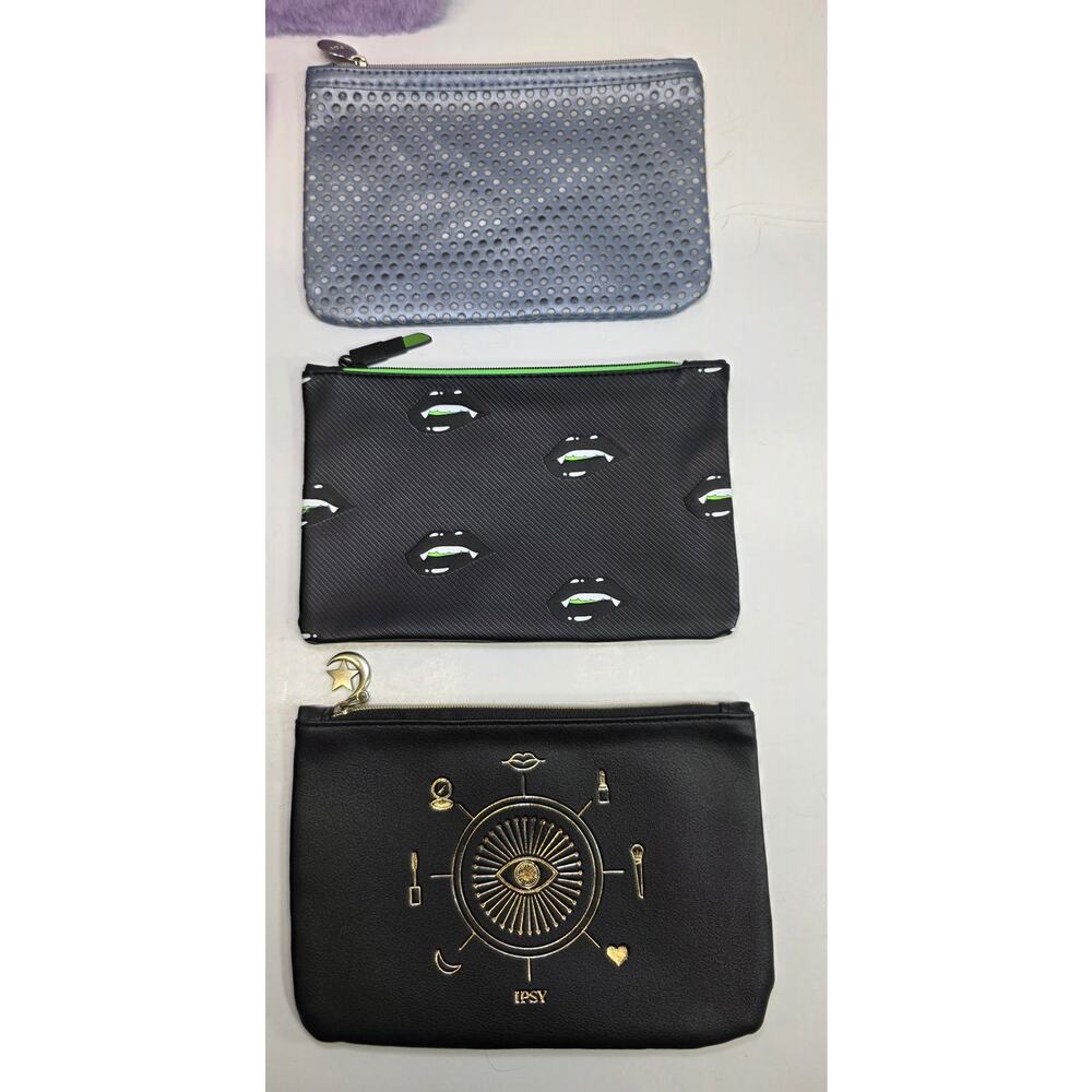 NEW Lot of 7 Ipsy Makeup Cosmetic Glam Bags Travel Zip Pouch Multi-Color Designs - Picture 4 of 8